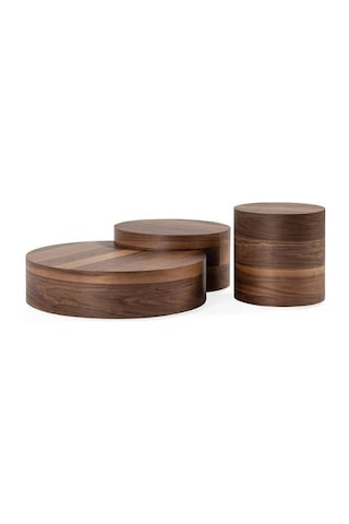 Walnut Orta Sehpa Takımı Ceviz