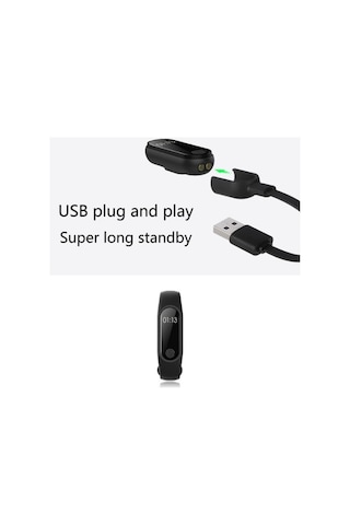 Xiaomi Mi Band 3 Şarj Kablosu M3 M4 Akıllı Bileklik Şarj Kablosu