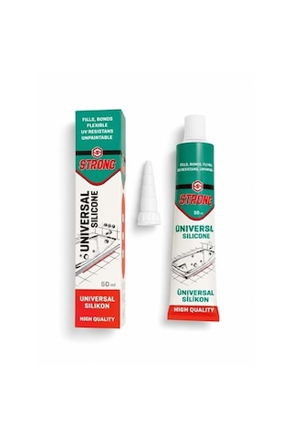 Strong Şeffaf Universal Tüp Silikon Mastik 50 Ml