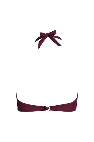 Endeep Kadın Boyundan Bağlamalı Bordo Bikini Üstü-bordo Bordo