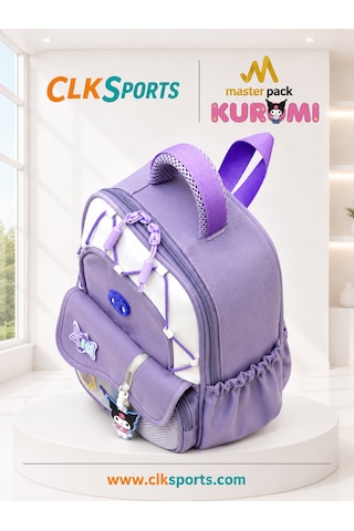 Masterpack Deluxe Anaokulu Çantası , Kalem Çantası , Kuromi Suluk Matara Hediye Mor