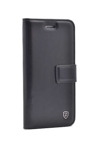 Samsung Uyumlu Galaxy J5 Kılıf Zore New Delüxe Kapaklı Standlı Kılıf Siyah