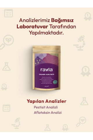 Ravla Organik Kuru İncir - 500g 500 G