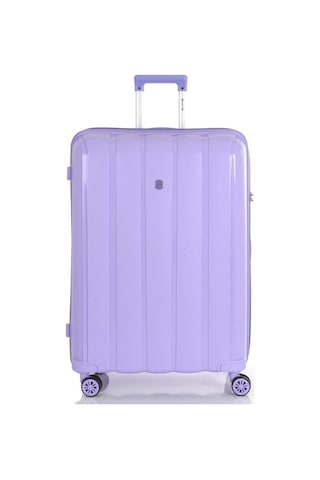 Mçs 3lü Set Kırılmaz Silikon Seyahat Valizi Bavulu V305 Lila