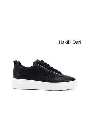 Gönderi(R) Erkek Siyah Bağcıklı Hakiki Deri Sneaker Ddma83531875 Siyah