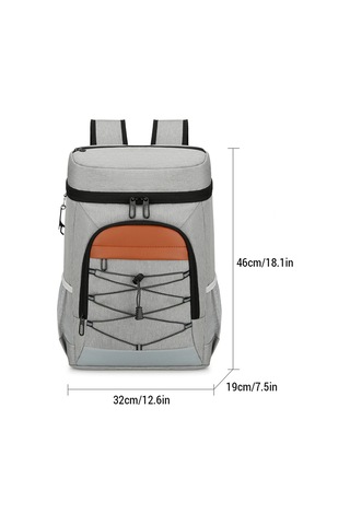 Yifomall Outdoor Kampanya Soğutucu Sıcaklık İzolasyonlu Sırt Çantası Su Geçirmez Alüminyum Folyo Döşeme Yemek Taşıma Çanta Küçük Boy, 20 Adetten Logo Koyu Gri Koyu Gri