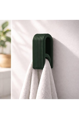2'li Set Minimalist Modern Havlu Askısı - 3d Tasarım Banyo Ve Mutfak Askılığı