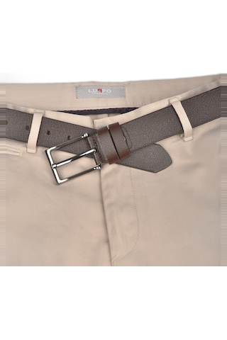 Deepsea Erkek Kahve %100 Hakiki Deri Spor Kot Kemeri 4,5 Cm Kot Ve Kanvas Pantolonlara Uygun Kemer 2502634 Kahve