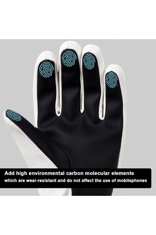 Wezone Kışlık Rüzgar Geçirmez Ve Dokunmatik Ekran Uyumlu Kayak Eldiveni - Siyah Xl Siyah