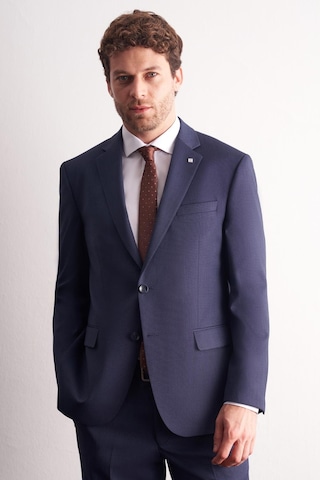 İmza Lacivert Mono Yaka Kendinden Desenli Esnek Bel 4 Drop Comfort Fit Takım Elbise 1001255169 Lacivert