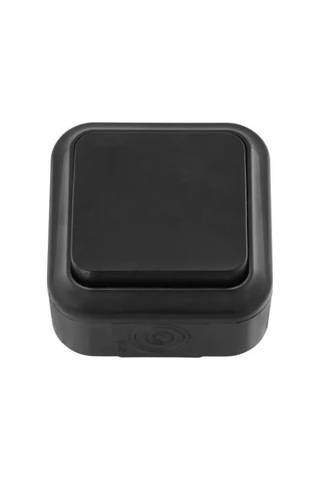 Bylectrıca Tek Tuşlu Yüzey Montajlı Anahtar, Ip54, Siyah 235462160