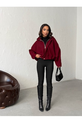 Verymoda Kaşe Mont F2047 Bordo