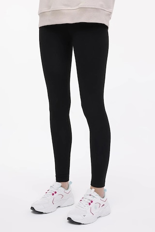 Lumberjack Wb Şardonlu Polar 26ct641 4pr Kadın Tayt Siyah