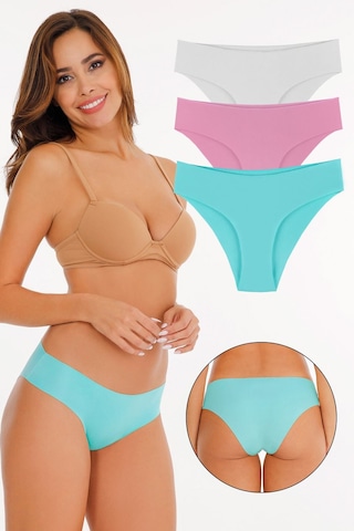 Sensu Kadın Lazer Kesim Düşük Bel Külot 3'lü Paket Set 2049 2049