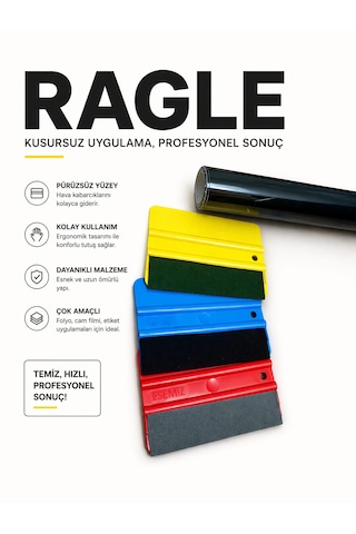 Değiştirilebilir Keçe Uçlu Profesyonel Uygulama Raglesi 1 Adet