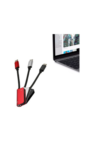 Singree Type-c Kulaklık Ve Şarj Adaptörü - Huawei Samsung Uyumlu Xiaomi İçin Aynı Anda Müzik Dinleme Ve Şarj Etme