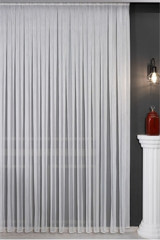 Zincir Desenli Gramajlı Lüx Tül Perde / Ölçünüze Özel Dikim