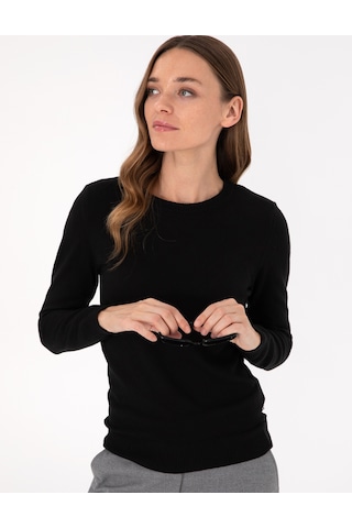 Pierre Cardin Kadın Siyah Kazak /triko 50300769-vr046 Siyah