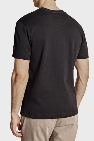 Brooks Brothers Logolu % 100 Pamuk Bisiklet Yaka T-shirt Erkek T Shirt Bbss26mts002112 Siyah