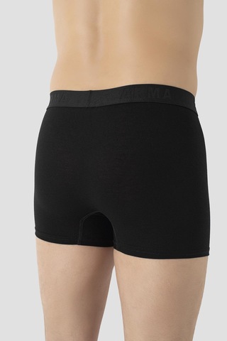 Arma Yıldız 6'lı Paket Erkek Pamuklu Likralı Esnek Kumaş Renkli Boxer Gri - Lacivert - Siyah