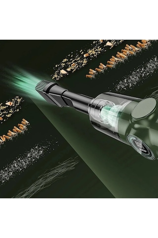 Tongxida Jl Kablosuz Araba Elektrikli Süpürge 9800000pa Yüksek Güç Güçlü, Süper Temizleyici Yeşil
