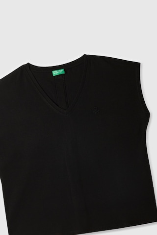 Benetton Kadın Tshirt Siyah