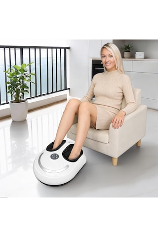 4 Masaj Programlı Shiatsu Ayak Masajı, 5 Yoğunluk Seviyesi, Isıtma Fonksiyonlu Elektrikli Ayak Masajı, Uzaktan Kumanda, 60 Dereceye Kadar Isıtma Fonksiyonu