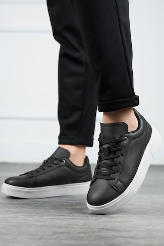Günlük Erkek Sneaker Ayakkabı-205 Siyah - Beyaz