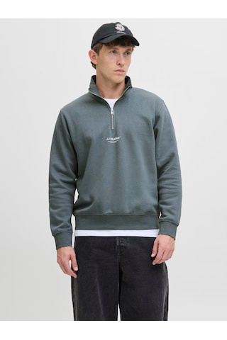 Jack & Jones Jjesoho Sweat Quarter Zıp Hn Noos Stormy Weather Stormy Weather