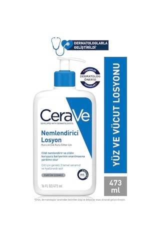 Cerave Kuru ve Çok Kuru Ciltler için Nemlendirici Losyon 473 ML