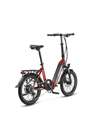 Mosso Kronos Elektrikli Katlanır Bisiklet 390h Hyd 20 Jant 7 Vites Bordo Çok Renkli