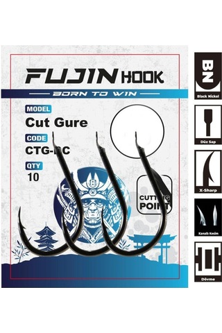 Fujin Cut Gure Deliksiz Düz Olta Kancası (537263809)