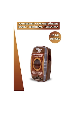 Bağcık + Nuri Leflef Ayakkabı Bakım Temizleme Ve Parlatma Süngeri Depolu 10 Ml Set 001