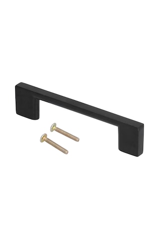 Siyah Çinko Alaşımlı Kapı Kolu, Dolap Kapısı, Gardırop, Mobilya, Ev İçin Donanım Çekmecesi, 96 Mm