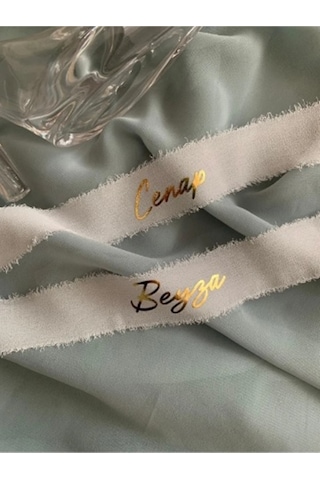 İsimli Söz Nişan Kurdelesi - İpek Kurdele