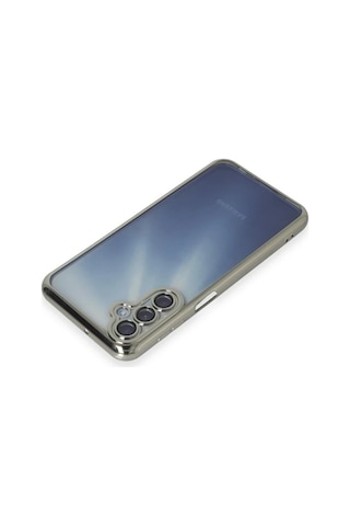 Northcity Samsung Galaxy Uyumlu A25 5g Uyumlu Kılıf Lensli Silikon - Gümüş