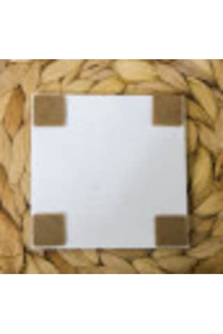 Taş Bardak Altlığı Nazar Boncuğu Baskılı 4'lü Set Çok Renkli