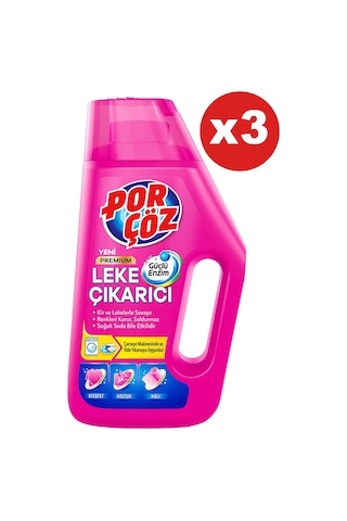 Porçöz Premium Leke Çıkarıcı 3 x 1 L