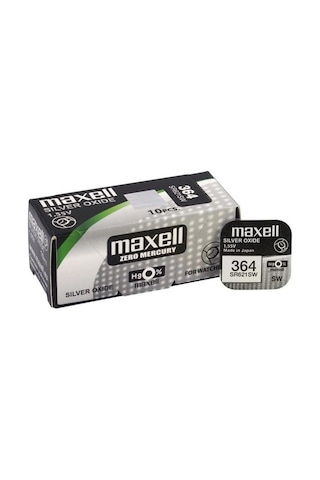 Maxell 364 SR621SW 1.55V Hafıza Saat Pili 10'lu