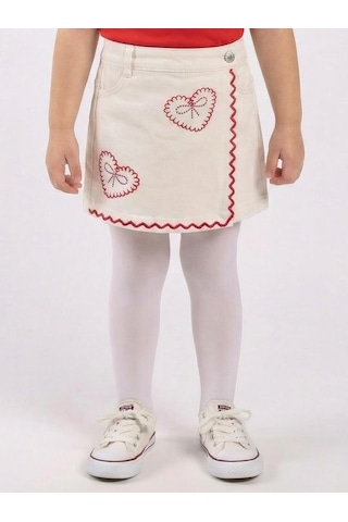 Xo Kids Kız Çocuk Şort Etek 1-4 Yaş 26180 Krem