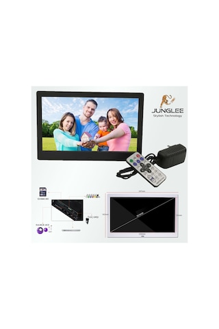 10 İnç Dijital Fotograf Çerçevesi Led Hd Ekran Usb/sd Mp3/mp4 Çalar Video Oynatma Uzaktan Kumandalı