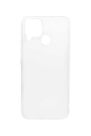 Realme C15 Kılıf Zore Şeffaf Ince Ve Esnak Süper Silikon Kılıf Renksiz