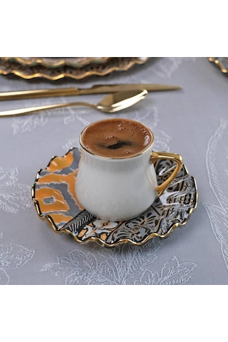 Glore Zarif Vintage Kahve Seti 2 Li -82586