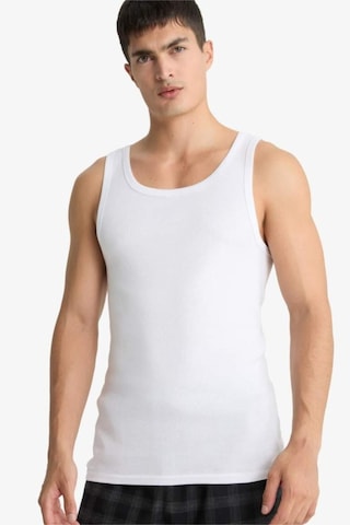 Defacto Slim Fit Dar Kesim Ribana 2li Atlet Y9056az25wnwt34 Beyaz