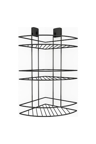 Decorev Dc-5022 Dekoratif Yapışkanlı Metal Üç Katlı Şampuanlık Kö