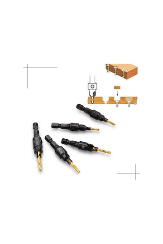 Xindoker 5'li Hss Titanyum Kaplama Matkap Ucu Seti - Ahşap Ve Metal İçin Yüksek Hassasiyetli 1/4" Altıgen Şaftlı