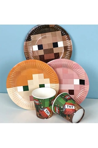 Davajdarit' Partiler İçin Minecraft Belirsiz Mutfak Eşyaları 151055273 100 adet