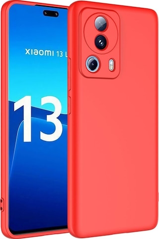 Xiaomi Mi 13 Lite Kılıf Zore Mara Lansman Kapak Kırmızı