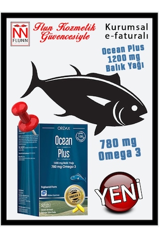 Ocean Plus 1200 Mg Omega-3 Balık Yağı 50 Kapsül