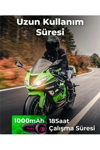 Motosiklet İntercom Seti 2 Kişi Bağlantılı Bluetooth V5.3 Rgb Kask Kulaklığı Yeni
